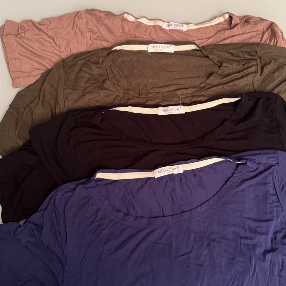 Maternity Short Sleeve Tops - Black, Pink, Blue, Olive size M - Picture 2 of 6